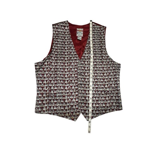 90s Vintage Looney Tunes Bugs Bunny All Over Print Silk Vest Size Medium READ - Picture 15 of 16